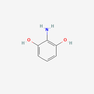 molecular formula C6H7NO2 B1266104 2-Aminoresorcinol CAS No. 3163-15-3