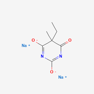 molecular formula C7H8N2Na2O3 B12661048 Sodium 5-ethyl-5-methylbarbiturate CAS No. 94201-54-4