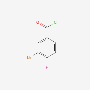 molecular formula C7H3BrClFO B1266105 3-Bromo-4-fluorobenzoyl chloride CAS No. 672-75-3