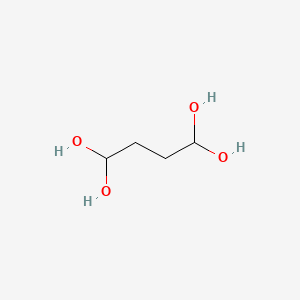 molecular formula C4H10O4 B12661058 Butane-1,1,4,4,-tetrol CAS No. 84000-91-9