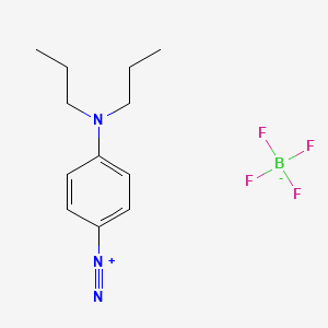 molecular formula C12H18BF4N3 B12661066 4-(Dipropylamino)benzenediazonium tetrafluoroborate CAS No. 5059-80-3