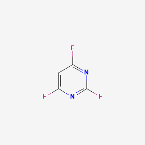 molecular formula C4HF3N2 B1266109 2,4,6-三氟嘧啶 CAS No. 696-82-2
