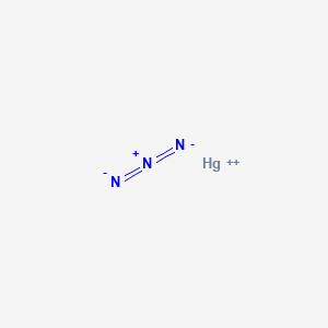 molecular formula HgN3+ B12661182 Mercury(II) azide CAS No. 14215-33-9