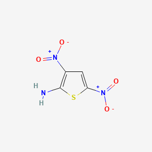 molecular formula C4H3N3O4S B1266120 2-Amino-3,5-dinitrothiophene CAS No. 2045-70-7