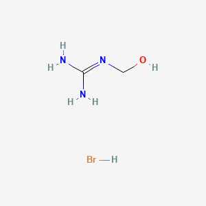molecular formula C2H8BrN3O B12661218 Hydroxymethylguanidine monohydrobromide CAS No. 84963-34-8