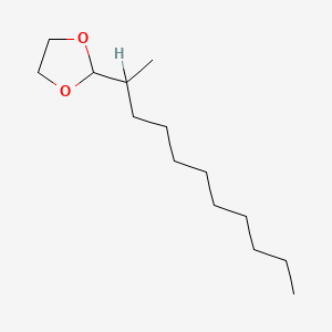 molecular formula C14H28O2 B12661229 2-(1-Methyldecyl)-1,3-dioxolane CAS No. 95046-34-7