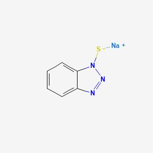 molecular formula C6H4N3NaS B12661230 Sodium 1H-benzotriazolethiolate CAS No. 52641-69-7