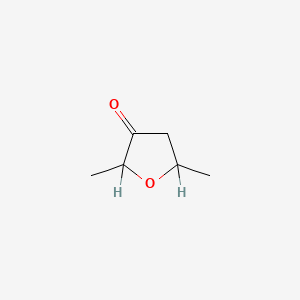 molecular formula C6H10O2 B1266125 Dihydro-2,5-dimethylfuran-3(2H)-one CAS No. 33794-61-5