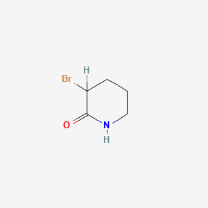molecular formula C5H8BrNO B1266126 3-Bromopiperidin-2-one CAS No. 34433-86-8