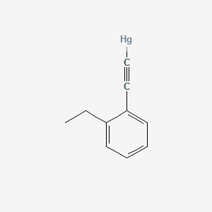 molecular formula C10H9Hg B12661260 Mercury, ethyl(phenylethynyl)- CAS No. 2444-98-6