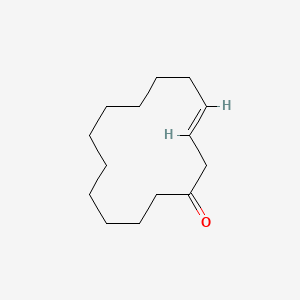 molecular formula C14H24O B12661283 Cyclotetradec-3-en-1-one CAS No. 55395-13-6