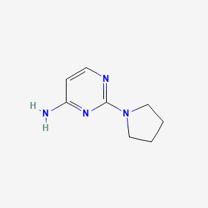 molecular formula C8H12N4 B1266130 2-(Pyrrolidin-1-yl)pyrimidin-4-amine CAS No. 33851-99-9