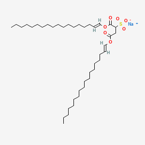 molecular formula C40H73NaO7S B12661303 Sodium dioctadecenyl sulphonatosuccinate CAS No. 94021-03-1