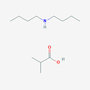 molecular formula C12H27NO2 B12661309 Dibutylammonium isobutyrate CAS No. 94005-96-6