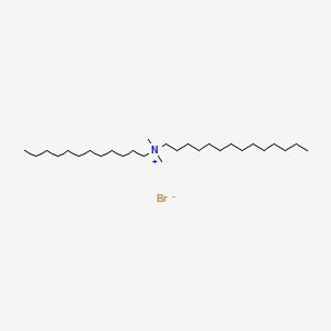 molecular formula C28H60BrN B12661319 Dodecyldimethyltetradecylammonium bromide CAS No. 70755-46-3