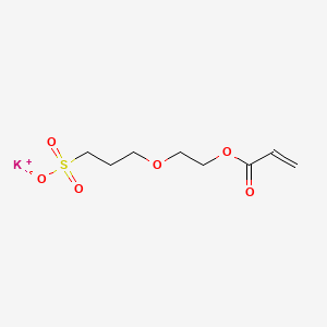 molecular formula C8H13KO6S B12661323 Potassium 2-(3-sulphonatopropoxy)ethyl acrylate CAS No. 93841-08-8