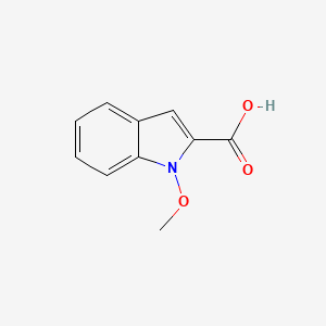 molecular formula C10H9NO3 B12661338 Indole-2-carboxylic acid, 1-methoxy- CAS No. 16264-69-0
