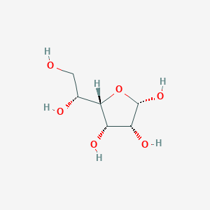 molecular formula C6H12O6 B12661361 alpha-D-Gulofuranose CAS No. 36574-19-3