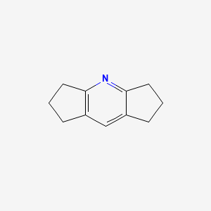 molecular formula C11H13N B1266138 1,2,3,5,6,7-Hexahydrodicyclopenta[b,e]pyridine CAS No. 34421-99-3