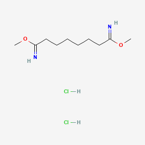 molecular formula C10H22Cl2N2O2 B1266139 Dimethyl suberimidate dihydrochloride CAS No. 34490-86-3