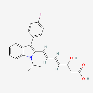 molecular formula C24H24FNO3 B12661392 Fluvastatin hydroxydiene free acid CAS No. 1207963-21-0