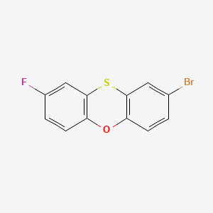molecular formula C12H6BrFOS B12661426 Phenoxathiin, 2-bromo-8-fluoro- CAS No. 56348-73-3