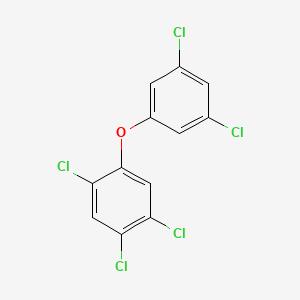 molecular formula C12H5Cl5O B12661451 2,3',4,5,5'-Pentachlorodiphenyl ether CAS No. 160282-04-2