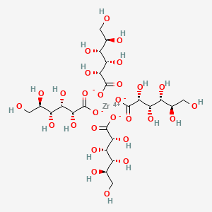molecular formula C24H44O28Zr B12661469 Zirconium D-gluconate CAS No. 94023-24-2