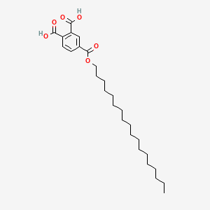 molecular formula C27H42O6 B12661507 Octadecyl dihydrogen benzene-1,2,4-tricarboxylate CAS No. 69373-08-6