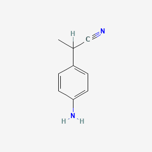 molecular formula C9H10N2 B1266151 2-(4-氨基苯基)丙腈 CAS No. 28694-90-8