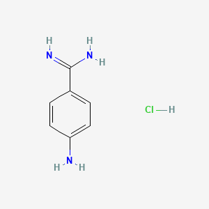 molecular formula C7H10ClN3 B1266166 4-Aminobenzamidine hydrochloride CAS No. 7761-72-0