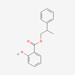 molecular formula C16H16O3 B12661660 2-Phenylpropyl salicylate CAS No. 94200-04-1