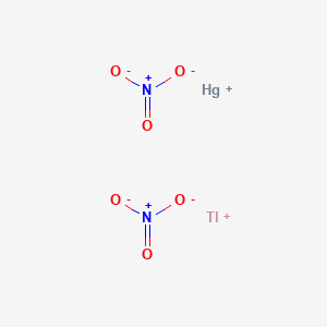 molecular formula HgN2O6Tl B12661674 Mercury thallium dinitrate CAS No. 94022-47-6