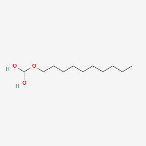 molecular formula C11H24O3 B12661682 (Decyloxy)methanediol CAS No. 71477-17-3