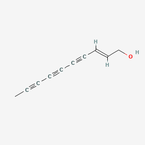 molecular formula C10H8O B12661704 (Z)-2-Decene-4,6,8-triyn-1-ol CAS No. 6071-46-1