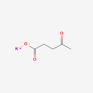 molecular formula C5H7KO3 B12661721 Pentanoic acid, 4-oxo-, potassium salt CAS No. 65840-40-6