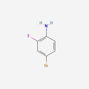 molecular formula C6H5BrFN B1266173 4-Bromo-2-fluoroaniline CAS No. 367-24-8