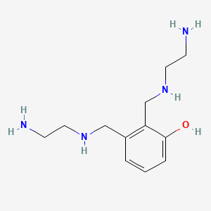 molecular formula C12H22N4O B12661754 Bis[[(2-aminoethyl)amino]methyl]phenol CAS No. 94031-00-2