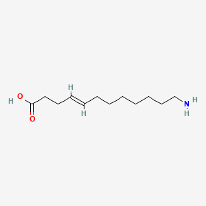 molecular formula C12H23NO2 B12661777 12-Aminododec-4-enoic acid CAS No. 70994-19-3