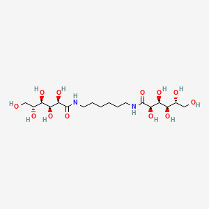 molecular formula C18H36N2O12 B12661799 N,N'-Hexane-1,6-diylbis-D-gluconamide CAS No. 78841-03-9