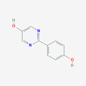 molecular formula C10H8N2O2 B126618 2-(4-Hydroxyphenyl)-5-pyrimidinol CAS No. 142172-97-2