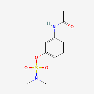 molecular formula C10H14N2O4S B12661807 3-Acetamidophenyl dimethylsulphamate CAS No. 85169-23-9