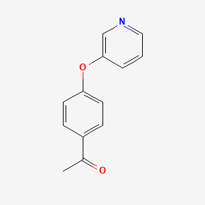 molecular formula C13H11NO2 B12661811 1-(4-(Pyridin-3-yloxy)phenyl)ethan-1-one CAS No. 39572-18-4