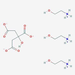 molecular formula C12H29N3O10 B12661812 Tris((2-hydroxyethyl)ammonium) citrate CAS No. 21829-50-5