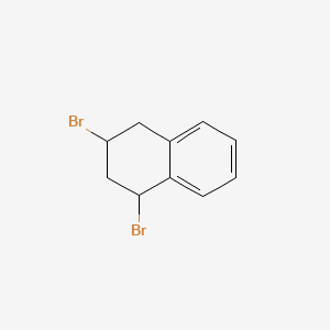 molecular formula C10H10Br2 B12661813 1,3-Dibromo-1,2,3,4-tetrahydronaphthalene CAS No. 94070-85-6