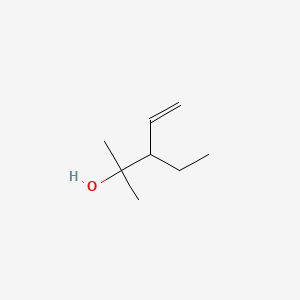molecular formula C8H16O B12661842 3-Ethyl-2-methylpent-4-en-2-ol CAS No. 70760-07-5