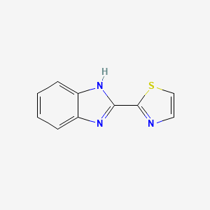 molecular formula C10H7N3S B12661848 Benzimidazole, 2-(2-thiazolyl)- CAS No. 3574-94-5