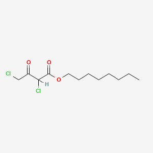 molecular formula C12H20Cl2O3 B12661852 Octyl 2,4-dichloro-3-oxobutyrate CAS No. 85153-49-7