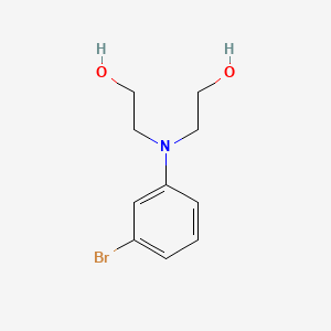 molecular formula C10H14BrNO2 B12661856 2,2'-[(3-Bromophenyl)imino]bisethanol CAS No. 62143-14-0