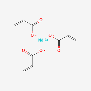 molecular formula C9H9NdO6 B12661857 Neodymium(3+) acrylate CAS No. 36451-03-3